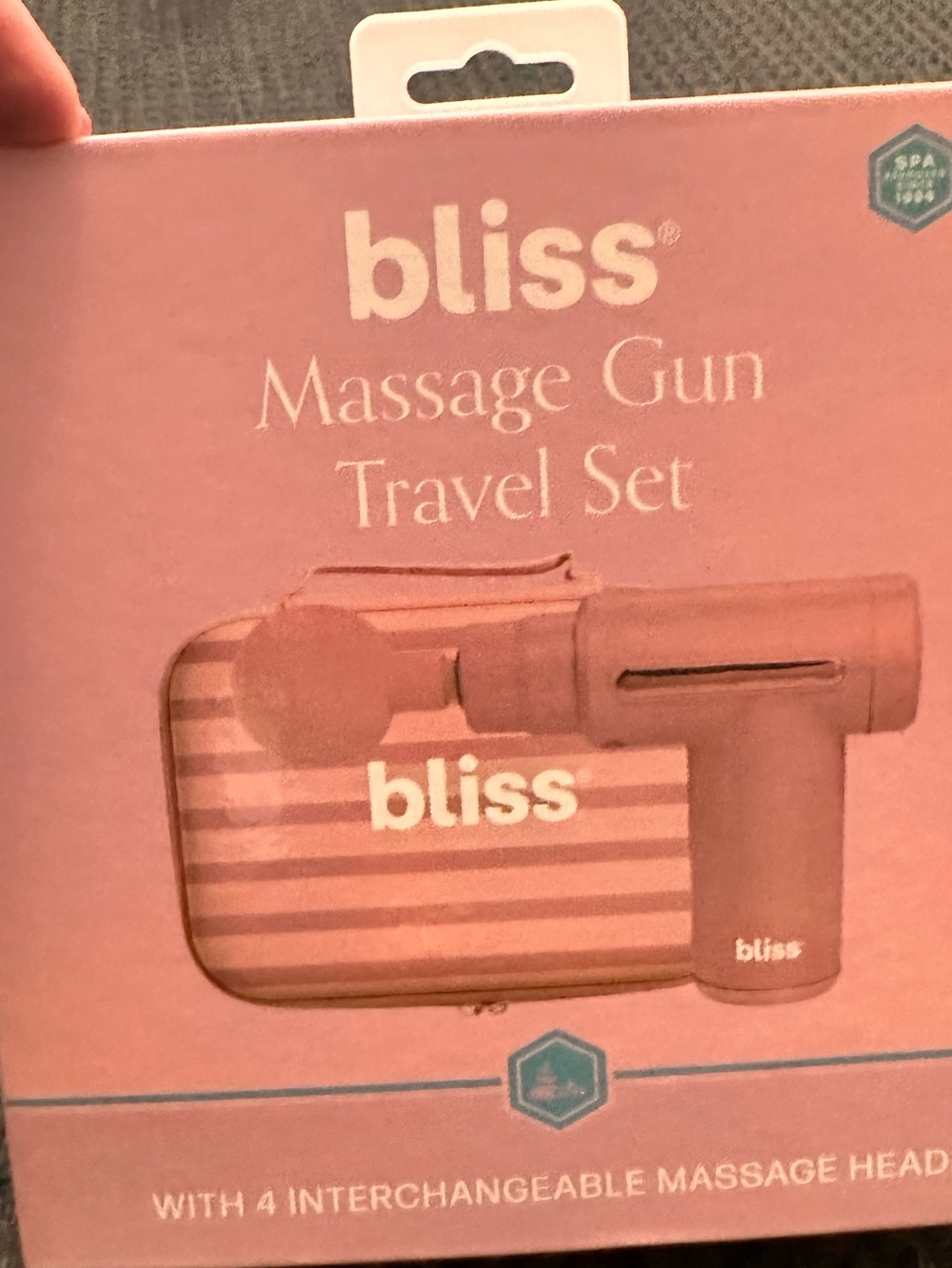 Bliss message gun travel set. NWT. IOB